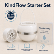 KindFlow Bath Filter - Kinder Bath Water for Sensitive, Dry and Eczema-Prone Skin.